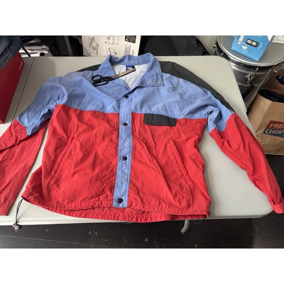 The North Face Other - VINTAGE The North‎ Face Jacket Medium Red Blue Windbreaker Made USA 90s
